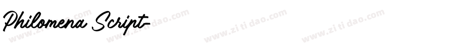 Philomena Script字体转换
